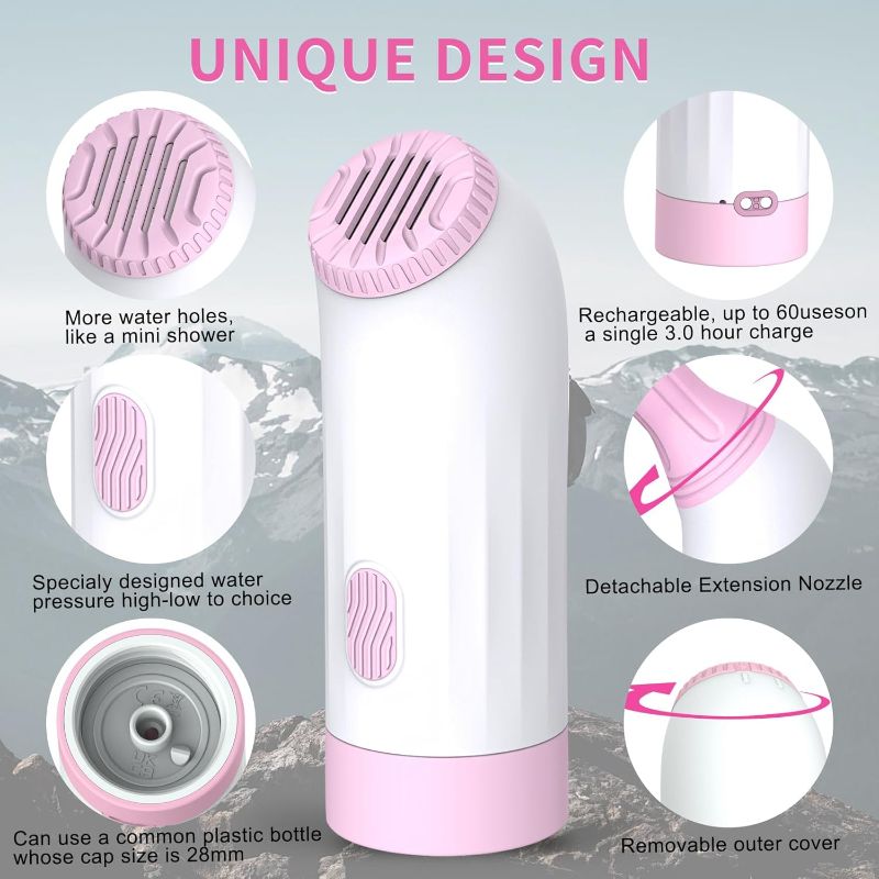 Photo 1 of Portable Bidet - 3 strength modes from soft to strong. Switchable between two nozzles for portability whether you are traveling, camping or hiking
