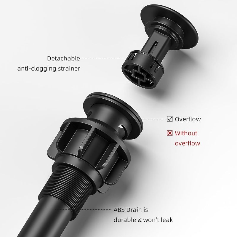 Photo 1 of Bathroom Faucet Matte Black Modern Waterfall Bathroom Sink Faucet with Single Handle Suitable for 1 or 3 Holes,Supply Deck Plate and Hose