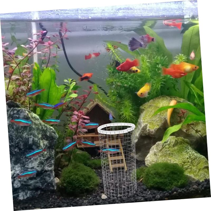 Photo 1 of Sosoport Fish Breeding Cone Grid for Shrimp and Fish Material Smooth Isolation Spawning Bucket Aquarium Decoration