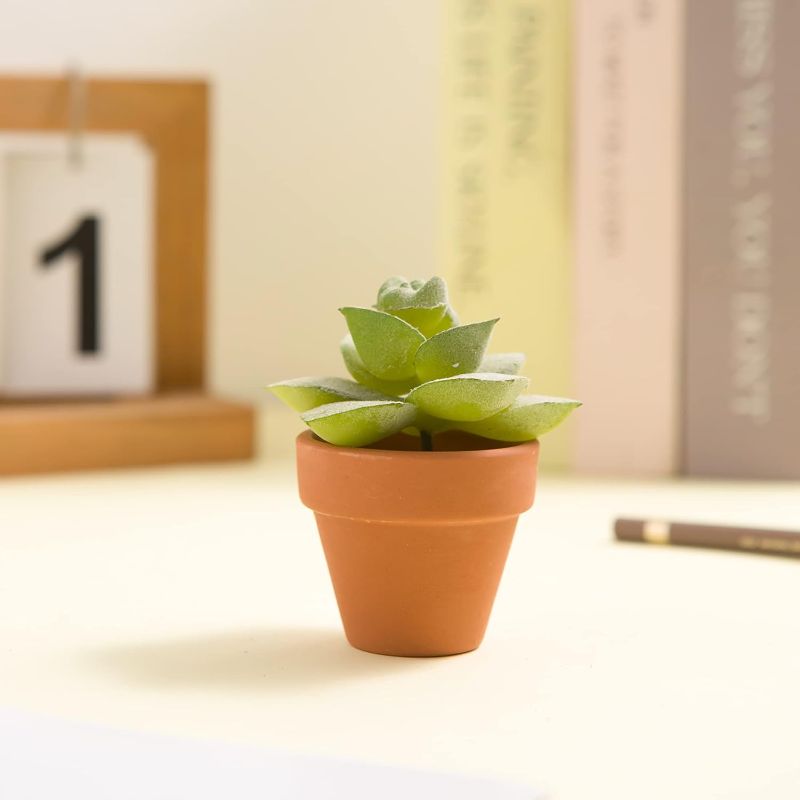 Photo 1 of 36 Mini Flower Pots - 2 Inch Clay Cactus & Succulent Pots with Drainage, Indoor/Outdoor Use