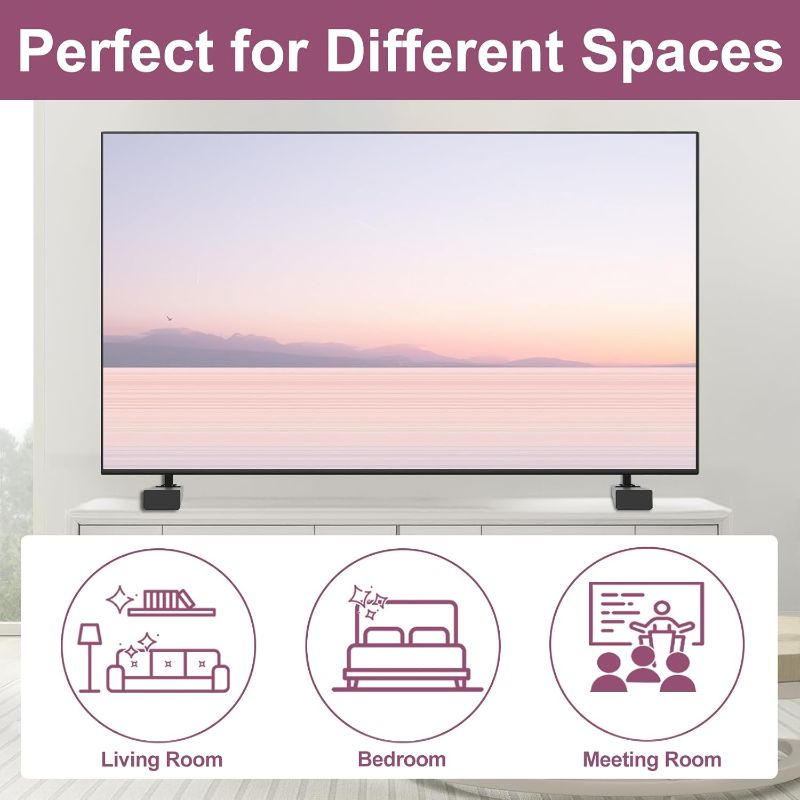 Photo 1 of Metal TV Base Stand Only for Vizio TV Stand Legs M556-G4, Only for Vizio TV Stand Base Replacement We Listed wr Screws Set and Instructions, Stable and Durable