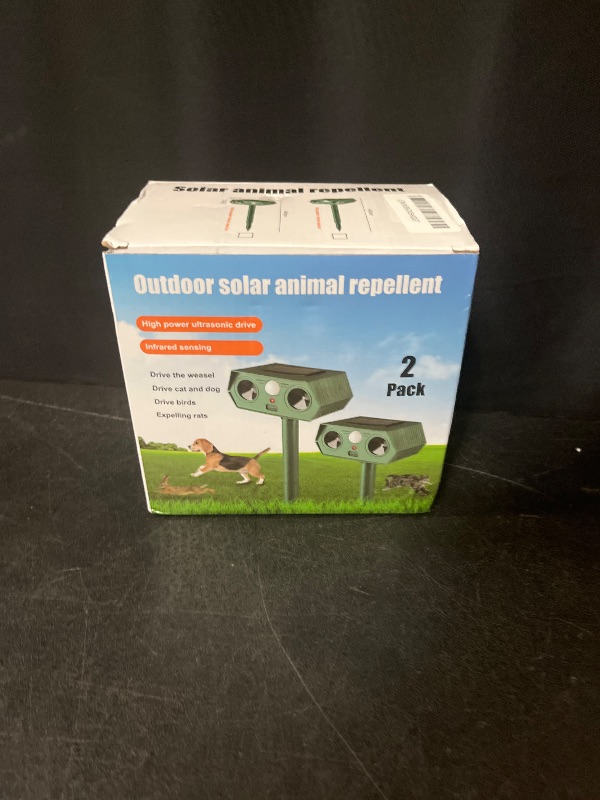 Photo 1 of 4Pack Solar Animal Repeller, Ultrasonic Cat Repellent Outdoor for Yard, Waterproof Skunks Deterrent with Motion Sensor, Effective Deterrent Dogs,Raccoons,Deer,Squirrels 169415