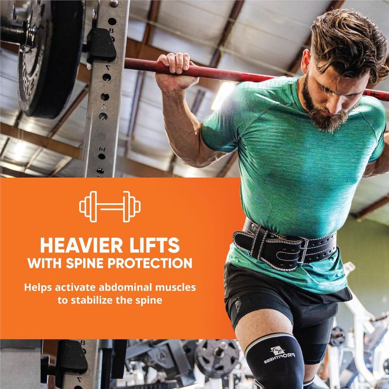 Photo 1 of ProFitness Weight Lifting Belt - Premium 4" Wide Functional Fitness Belt for Men & Women - Squat & Deadlift Support