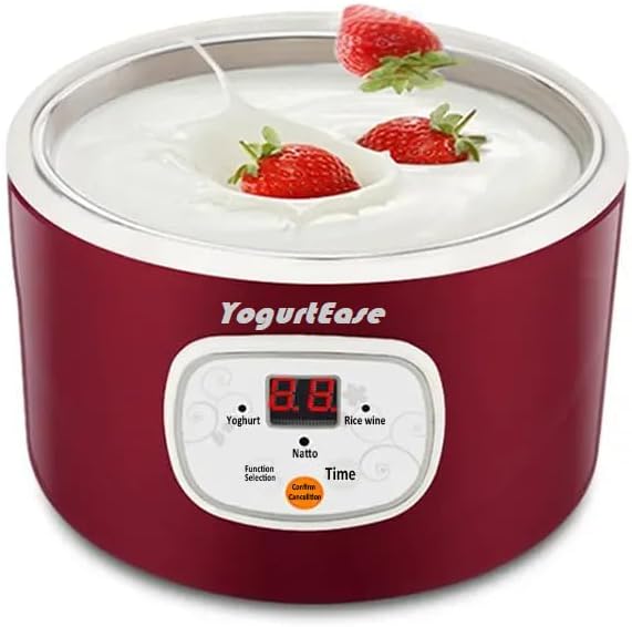 Photo 1 of Automatic Yogurt Maker, Compact Greek Yogurt Maker Machine with Constant Temperature Control, Stainless Steel Container, 1 Quart for Home Organic Yogurt