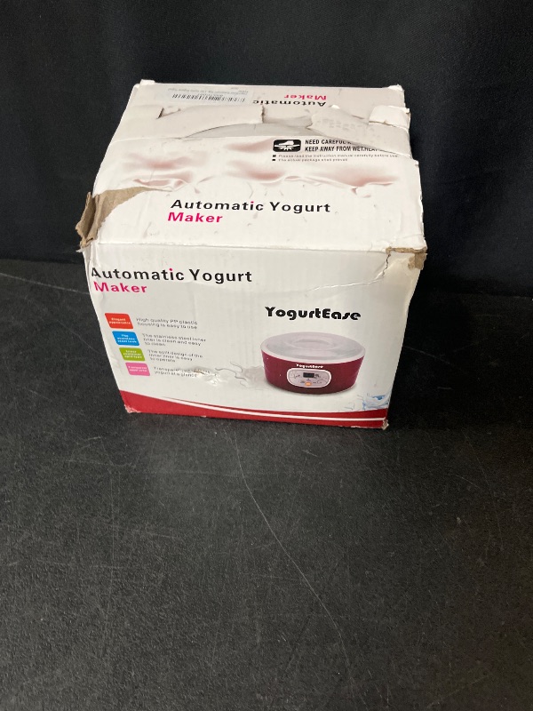 Photo 1 of Automatic Yogurt Maker, Compact Greek Yogurt Maker Machine with Constant Temperature Control, Stainless Steel Container, 1 Quart for Home Organic Yogurt