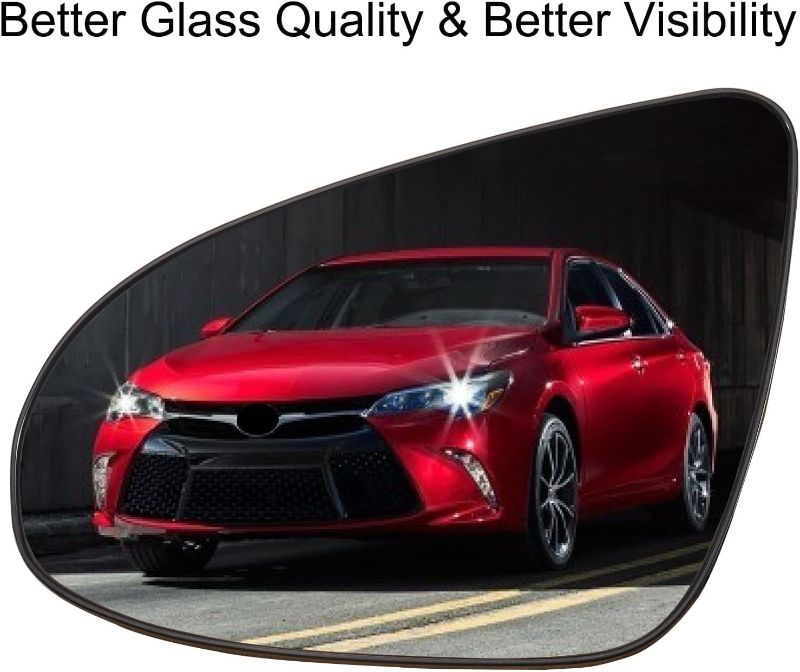 Photo 1 of Driver Side Mirror Replacement for 2012-2017 Toyota Camry (US Version) with BSD Left Rear View Mirror Glass