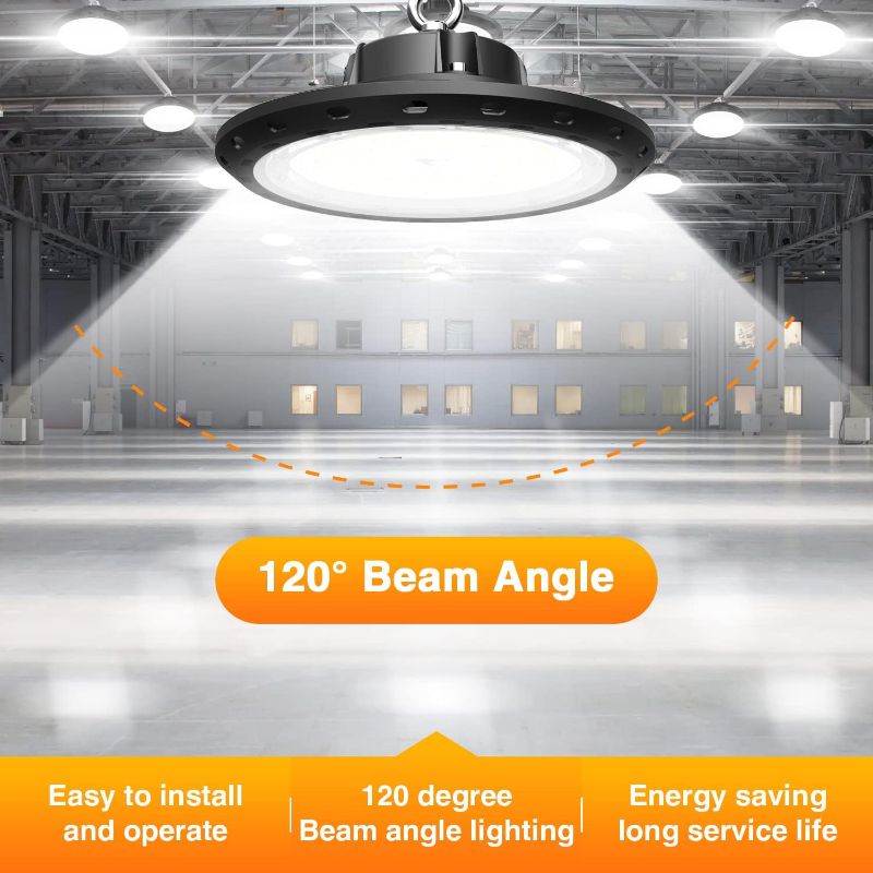 Photo 1 of Led High Bay Light 240W 36000LM 0-10V Dimmable Eqv.1000W HPS/MH High Bay Led Shop Lights 5000K UFO Lights LED for Workshop Warehouse Factory