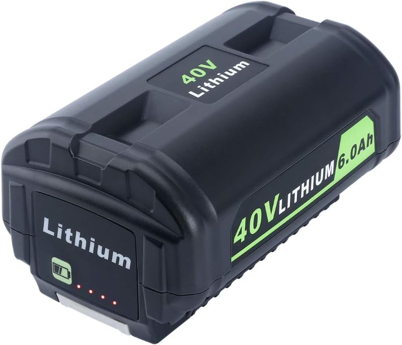 Photo 1 of Biswaye 40V 6Ah Lithium Battery Replacement for Ryobi 40V Battery OP4040 OP40601 OP4026 OP40261 OP40401 OP40501 OP4015 OP40602 OP40404 OP40603 Compatible with Ryobi 40 Volt Cordless Power Tools