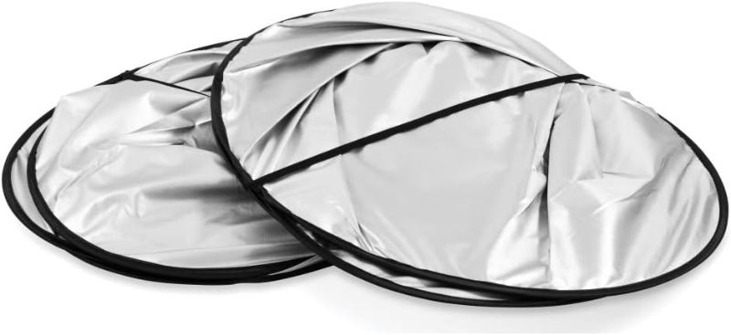 Photo 1 of Camco 45150 Windshield Sun Shades - Protects Your RV from The Sun and Reduces Heat in Hot Weather - Compatible with Class A RVs