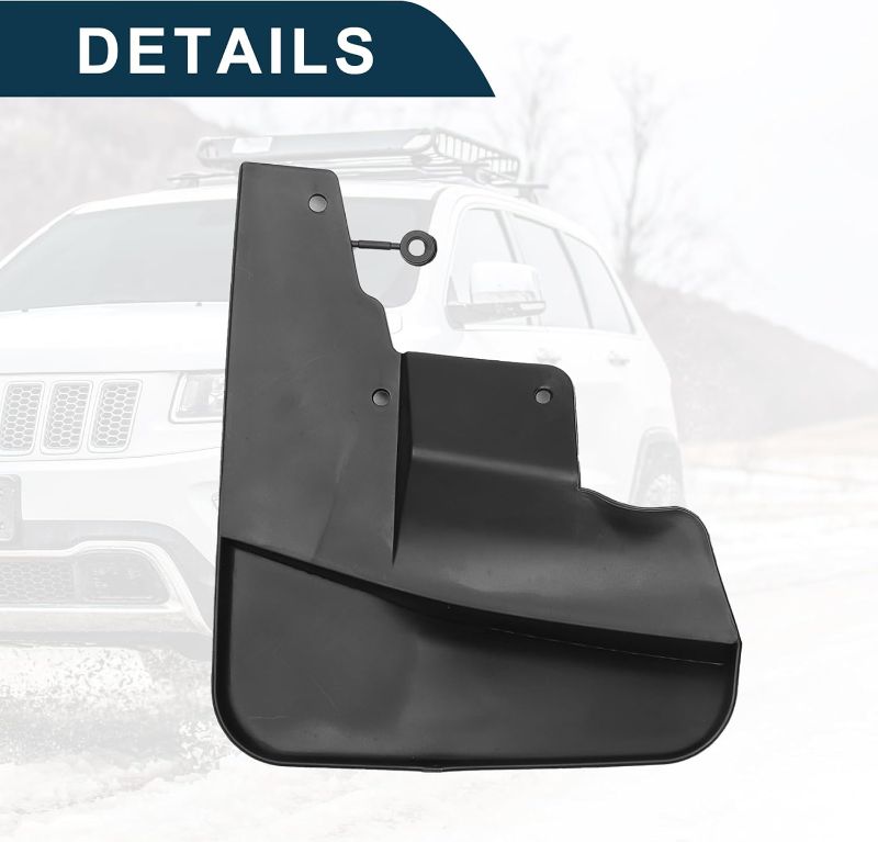 Photo 1 of Mud Flap Splash Guard for Jeep Grand Cherokee 2011-2022 Durable | Front & Rear Side Mudflaps with Mount Accessor 1 Set