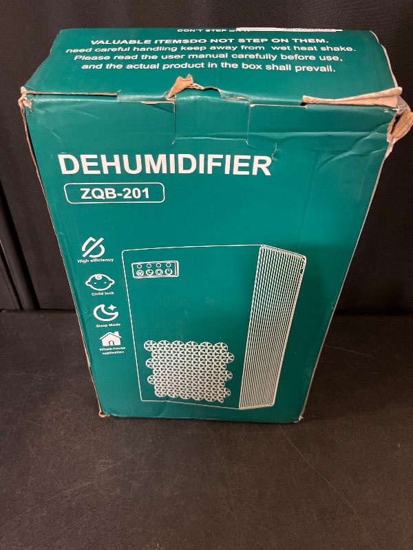 Photo 1 of Dehumidifiers for Home, 99oz Water Tank Dehumidifier for Bedroom Basement Bathroom RV with Auto Shut Off, Drain Hose, Sleep Mode, (White)