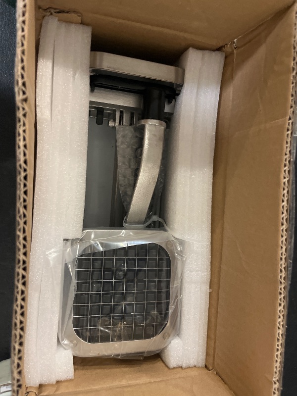 Photo 1 of French fry cutter with two blades (1/2 inch and 3/8 inch), commercial stainless steel French fry slicer, suitable for whole potatoes, carrots, and cucumbers,fries cutter,potato slicer
