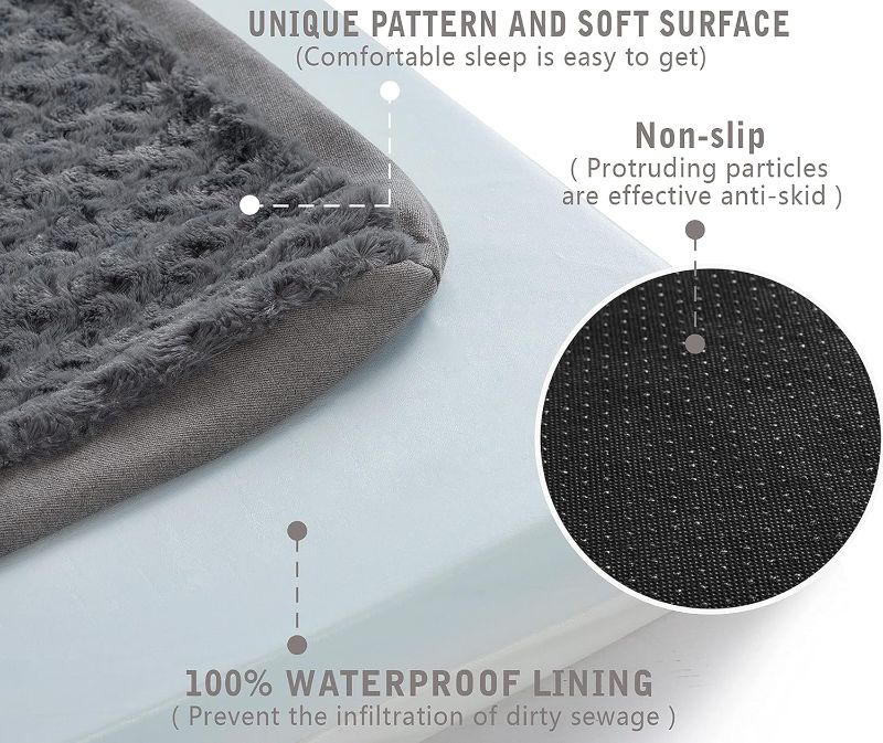 Photo 1 of Orthopedic Memory Foam Bed for Large Dogs, Waterproof Cooling Pet Mats for Crate with Removable Washable Cover,Ideal for Arthritic Dogs, L(35inch,65Lbs)