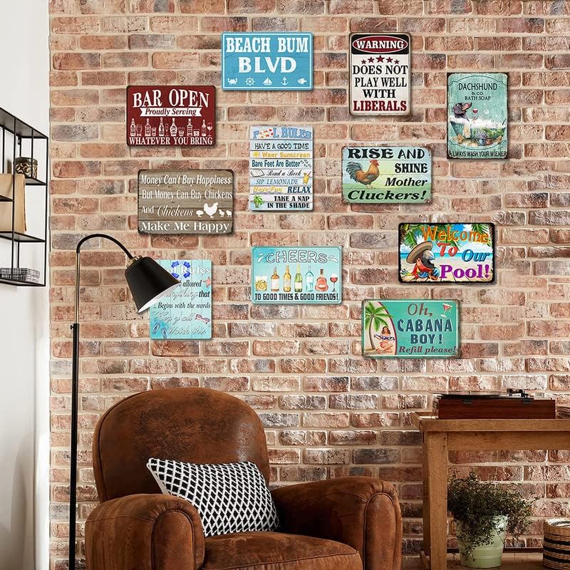Photo 1 of Metal Signs Funny Italian Ciao Poster Vintage Metal Tin Sign Wall Art Decor Plaque for Home Bar Pub Club Cafe Rustic Aluminum Tin Signs Wall Art Metal Poster 8x12 inch