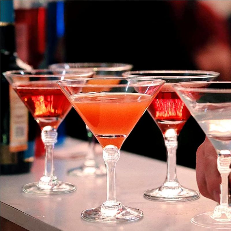 Photo 1 of 50 Pack Plastic Champagne Flutes Disposable 5.5 oz Clear Plastic Champagne Glasses Perfect for Wedding, Thanksgiving Day, Christmas