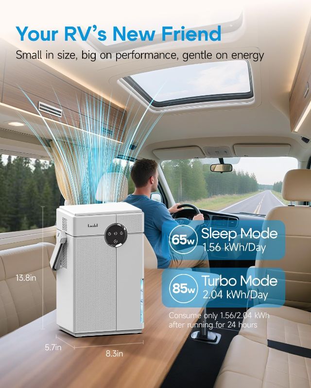 Photo 1 of mall Dehumidifier with Drain Hose, Portable Dehumidifier for Bathroom, 118oz Dehumidifiers for Home 800 sq ft with 7 Colorful Light, Quiet Dehumidifiers for Bedroom RV Closet Basement black