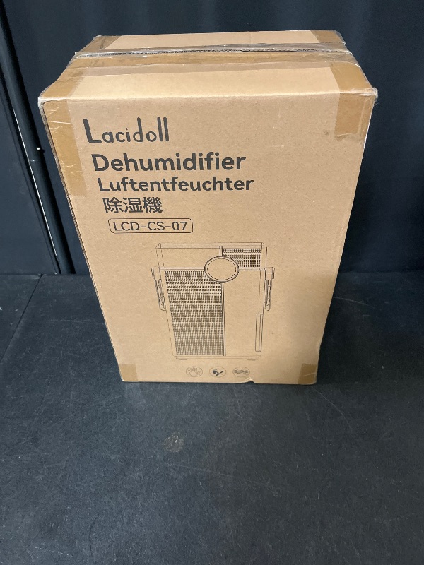 Photo 1 of mall Dehumidifier with Drain Hose, Portable Dehumidifier for Bathroom, 118oz Dehumidifiers for Home 800 sq ft with 7 Colorful Light, Quiet Dehumidifiers for Bedroom RV Closet Basement black