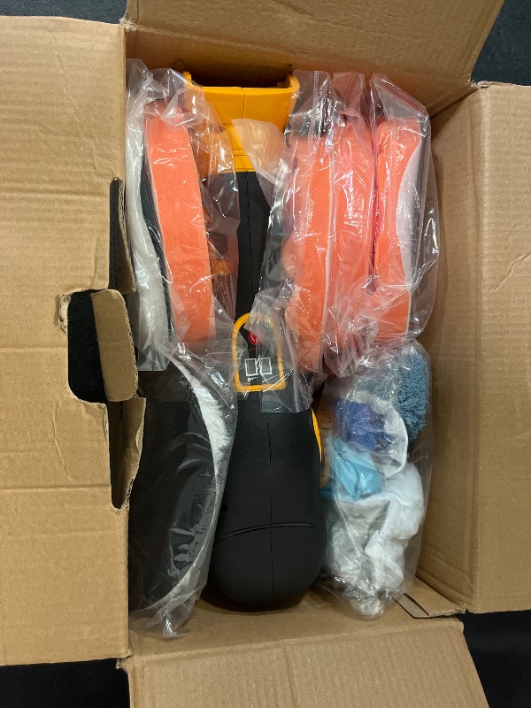 Photo 1 of Cordless Car Buffer Polisher w/ 2x2000mAh 21V Batteries, 6 Inch Car buffer Waxer Kit, Car Polishing Machine w/ Extra 18 PCS Attachments & 6 Variable Speed, Car Buffer Polisher for Car Detailing