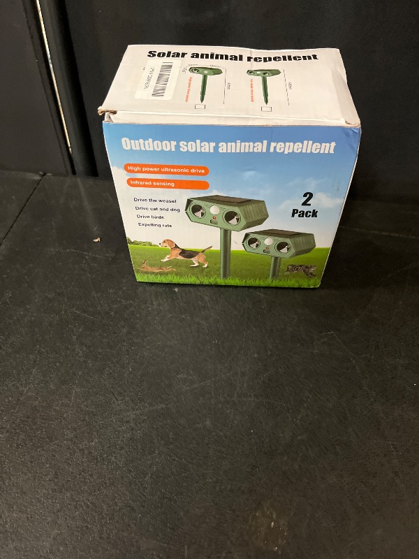 Photo 1 of 4Pack Solar Animal Repeller, Ultrasonic Cat Repellent Outdoor for Yard, Waterproof Skunks Deterrent with Motion Sensor, Effective Deterrent Dogs,Raccoons,Deer,Squirrels 169415