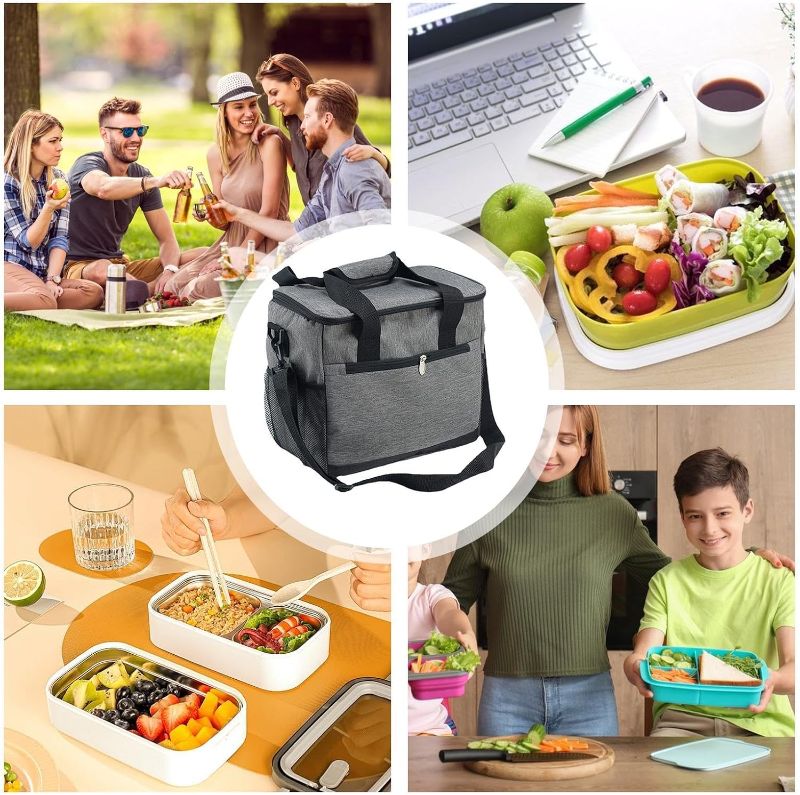 Photo 1 of Cooler Grocery Bag – Portable Leakproof Picnic Cooler | Insulated Camping & Travel Tote for Groceries, Outdoor Adventures & Beach Trips