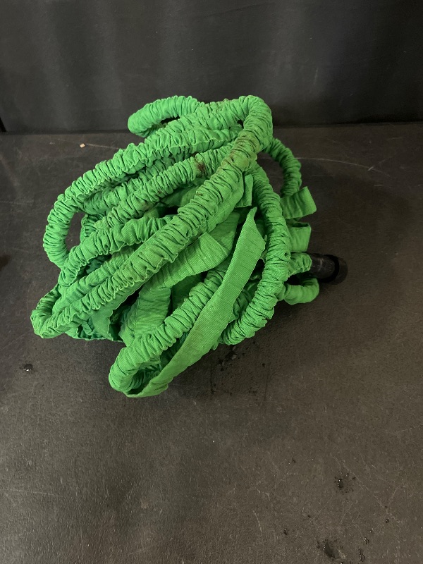 Photo 1 of ProLine Flex Fabric Garden Water Hose, Flexible, Rubber Core, Lightweight, Collapsible, Aluminum End Fittings, Hot Water Safe, 600 PSI Burst Pressure, 300 PSI Working Pressure, 3/4 Inch x 50 ft Long