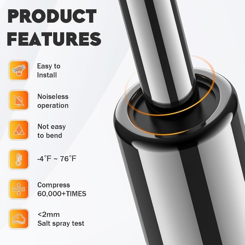 Photo 1 of Front Hood Lift Supports Struts Shocks for 2000-2006 Taurus, 2000-2005 Mercury Sable