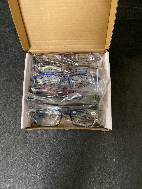 Photo 1 of 6 Pack Reading Glasses by BOOST EYEWEAR, Traditional Frames in Assorted Colors, for Men and Women, with Spring Loaded Hinges