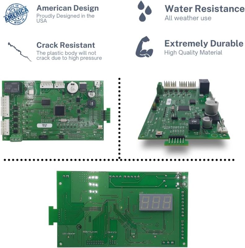 Photo 1 of Swimables Control Board Kit Compatible with Mastertemp & Max-E-Therm Pentair Pool and Spa Heater 42002-0007s - Compatible with All NA and LP Series Pool/Spa Heater Electrical Systems - Made in USA