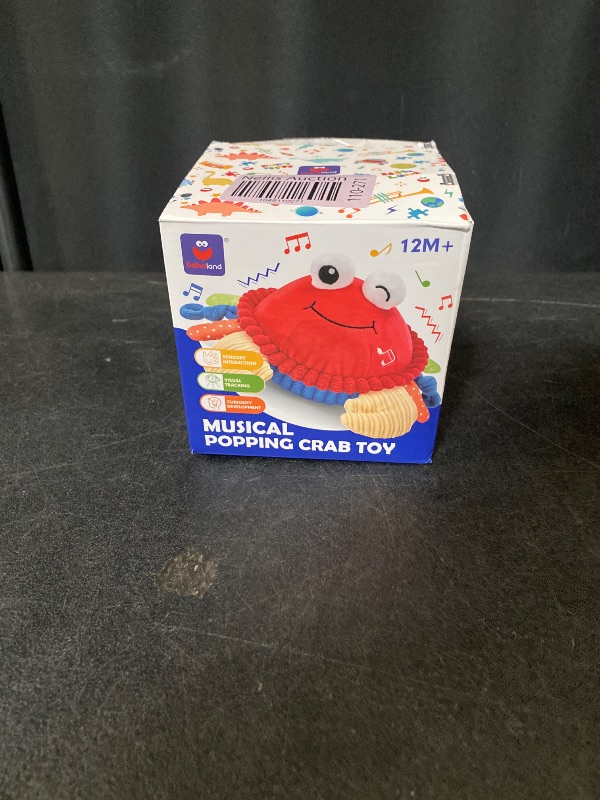 Photo 1 of hahaland Baby Toys 12-18 Months - Upgraded Crawling Musical Dancing Walking Moving Bouncing Learning Crab Tummy Time Toy Sensory Toddler Travel Toys for 1-3 Year Old Boy Girl Birthday Gifts