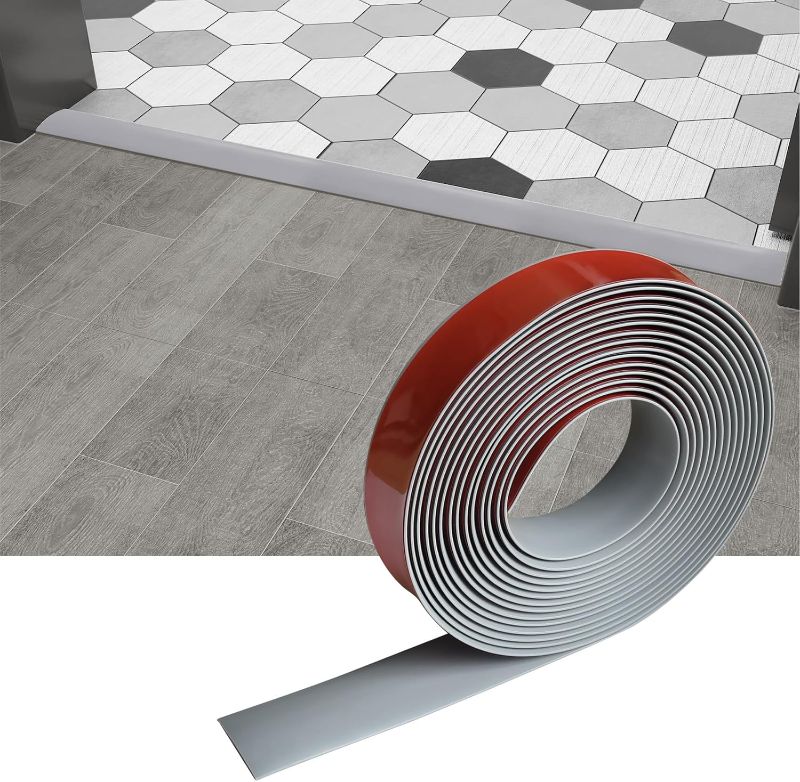 Photo 1 of Floor/Door Flat Transition Strip & Self Adhesive Vinyl Edge Trim - Laminate Gap Covering Joining Strip