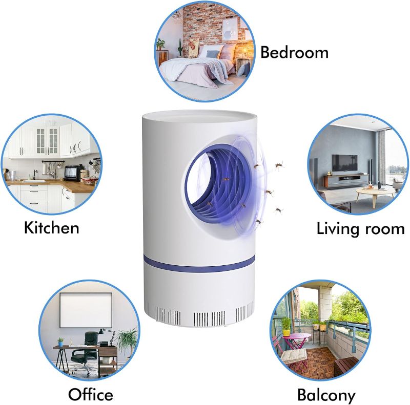 Photo 1 of Bug Zappers Mosquito Zappers, Fly Traps for Indoors Electronic Mosquito Killer Indoor with 10 Pack Fly Zappers Sticky Boards, Gnat Traps for House Indoor