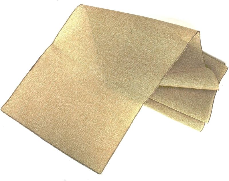 Photo 1 of  Tolpiz home decorations
Sand Color Faux Burlap Style Polyester Table Runner 14" by 72 Inches (Closeout)