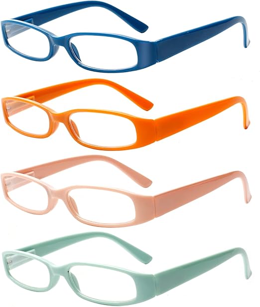 Photo 1 of Kerecsen Women's Reading Glasses 4 Pairs Ladies Fashion Spring Hinge Readers