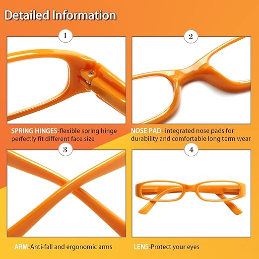 Photo 1 of Kerecsen Women's Reading Glasses 4 Pairs Ladies Fashion Spring Hinge Readers