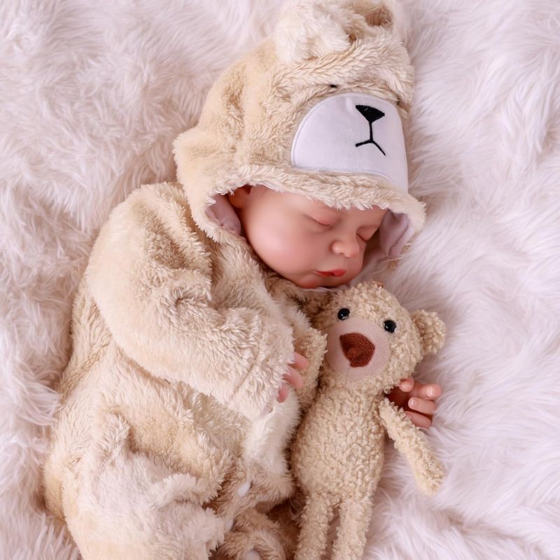 Photo 1 of BABESIDE Lifelike Reborn Baby Dolls Boy, 17 Inch Newborn Real Life Baby Dolls Realistic Soft Vinyl and Cloth Body Girl Baby Doll with Clothes and Toy Gift for Kids Age 3+