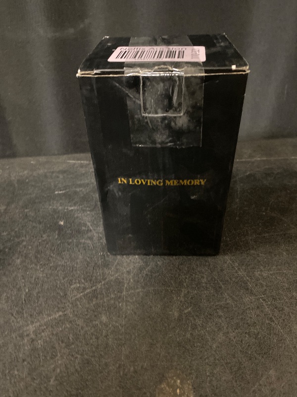 Photo 1 of 6 Inches Small Urn for Ashes Stainless Medium Urn Small Keepsake Urn for Ashes Memorial Urn with Angle Wing-My Mind Still Talks to You