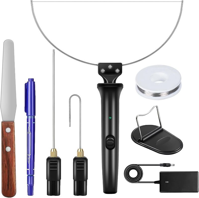 Photo 1 of 3 in 1 Foam Cutter, GOCHANGE Electric Cutting Machine Pen Tools Kit, 100-240V /18W Styrofoam Cutting Pen with Electronic Voltage Transformer Adaptor For Foam Cutting, Holes Digging, Details Handling