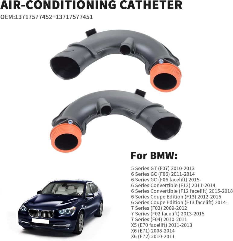 Photo 1 of Engine Air Intake Hose Left & Right Filtered Air Duct for BMW 5 6 7 Series X5 X6 550i 650i xDrive 750i 750Li X5 X6 F07 F12 F13 F02 F04 E70-E72 2008-2018, Replaces 13717577452 13717577451
Visit the YINAVAGAD Store