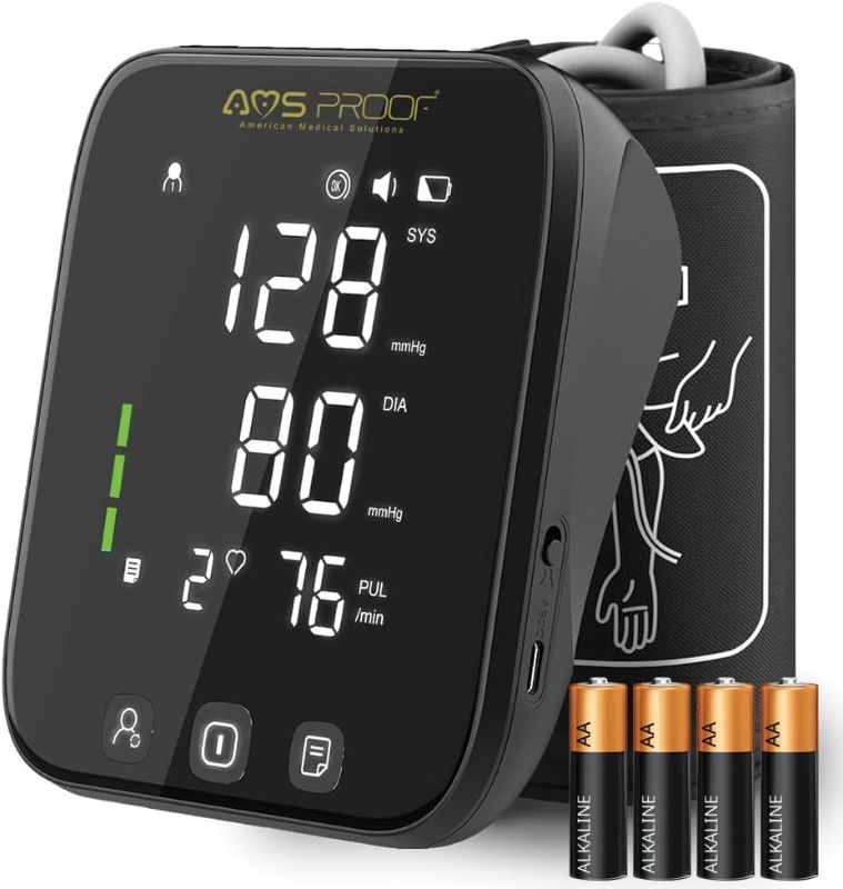 Photo 1 of Blood Pressure Monitors for Home Use Upper Arm | Automatic Blood Pressure Cuff Arm Monitor with Adjustable Large Cuff 8.7"-16.5" Rechargeable | 2x99 Memory | Voice Broadcast | Hypertension Detector
