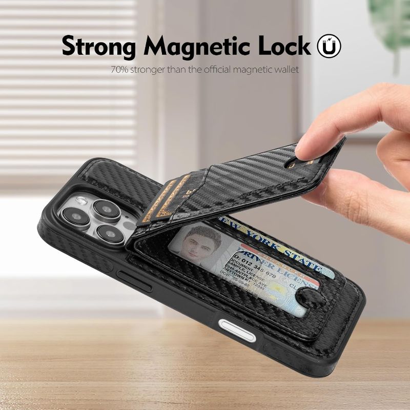 Photo 1 of Compatible with Magsafe 2 in 1 Detachable iPhone 16 Pro Max Wallet Case with Card Holder,Women Men Magnetic PU Leather RFID Blocking Flip Kickstand Credit Slots,for Apple 16 ProMax,Black
Brand: SkyEagle