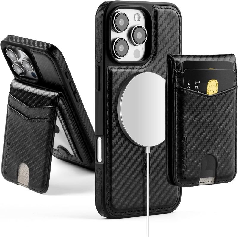 Photo 1 of Compatible with Magsafe 2 in 1 Detachable iPhone 16 Pro Max Wallet Case with Card Holder,Women Men Magnetic PU Leather RFID Blocking Flip Kickstand Credit Slots,for Apple 16 ProMax,Black
Brand: SkyEagle