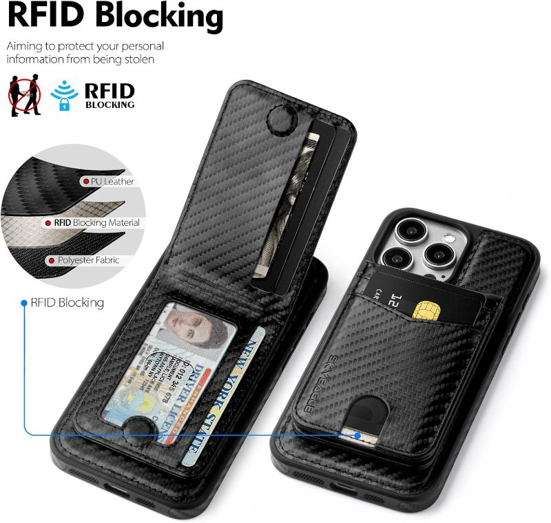 Photo 1 of Compatible with Magsafe 2 in 1 Detachable iPhone 16 Pro Max Wallet Case with Card Holder,Women Men Magnetic PU Leather RFID Blocking Flip Kickstand Credit Slots,for Apple 16 ProMax,Black
Brand: SkyEagle
