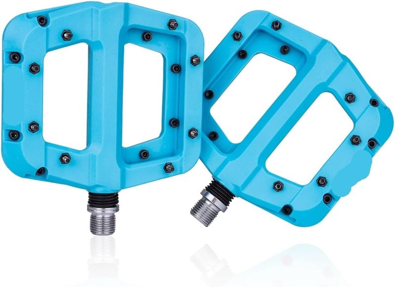 Photo 1 of Mountain Bike Pedals Bike Ultralight Pedals Nylon Pedal XC Cycling Parts 2 Sealed Bearings System Mountain Bike 12mm Axle Pedals