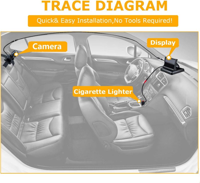 Photo 1 of Itomoro Baby Car Mirror, View Infant in Rear Facing Seat with Wide Crystal Clear View,360° Rotation Plug and Play Easy Install baby car monitor 1080p