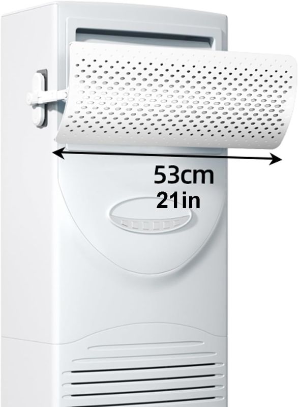 Photo 1 of Ac Vent Deflector, Anti Direct Air Outlet for Vertical Air Conditioning, for Cabinet Cooling and Heating Wind Air Vent Deflector, Vent Deflectors, White