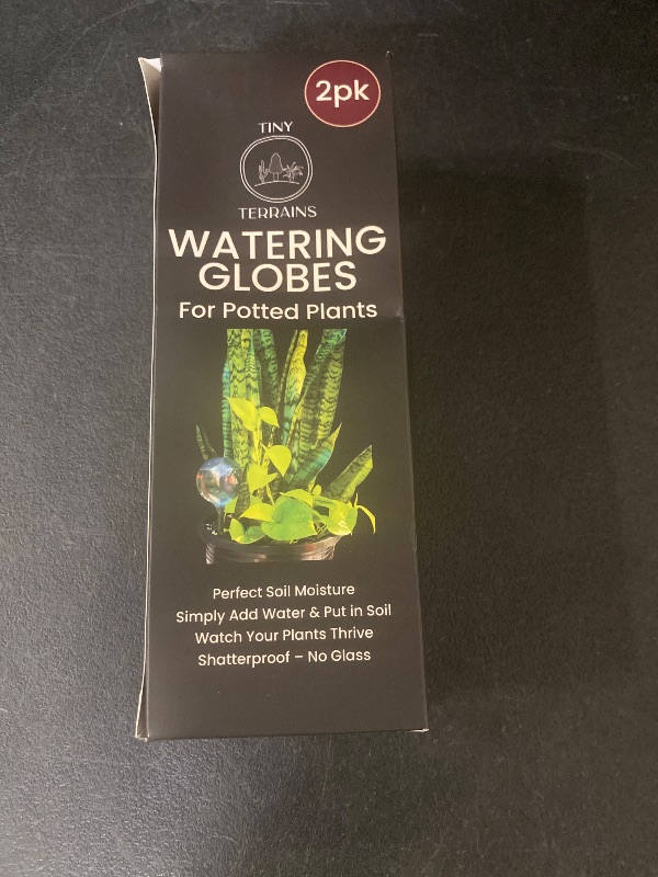 Photo 1 of Water Globes for Watering Plants Automatically - Shatterproof & Weatherproof Self-Watering Stakes - Water Bulbs for Indoor & Outdoor Plants - Keeps Soil Moist & Plants Happy