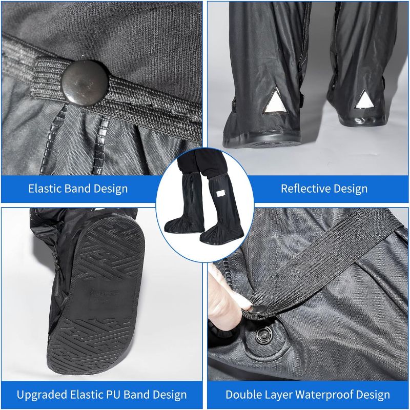 Photo 1 of (XL) Rain Shoes Cover, Non-Slip Rain Boot Shoes Cover with Zipper, Reflector for Men Women (XL)
Visit the RAYGARD Store