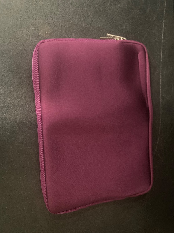 Photo 1 of Laptop Sleeve Bag 14 inch, Shockproof Protective Laptop Cover Carrying Computer Bag with Accessory Pocket Portable Computer Case for 14" MacBook, HP, Dell, Lenovo, Acer, Rose Red