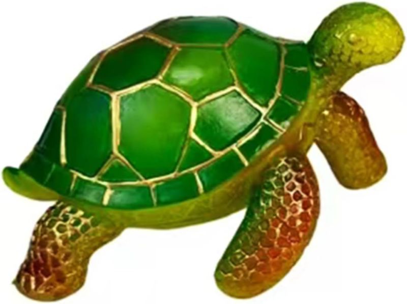 Photo 1 of 3D Animal Table Lamp, Retro Stained Animal Night Light Lamp, Cute Resin Animal Lamps, Vintage Animals Bedside Lamp with USB Ports Suitable for Living Room, Bedroom, Home Office (Sea Turtle)