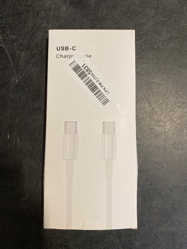 Photo 1 of USB C to C Charging Cable 6ft, 60W Fast Type C to C Charger Cord Long for Apple iPhone 16/16 Pro Max/15 Plus/15 Pro Max, MacBook Pro 2021/2020/2019/2018, iPad 12.9/11 inch/Mini/Air 5/4,Samsung Galaxy